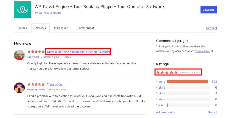 WP Travel Engine review