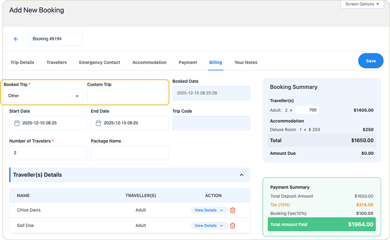 Flexible Booking Options