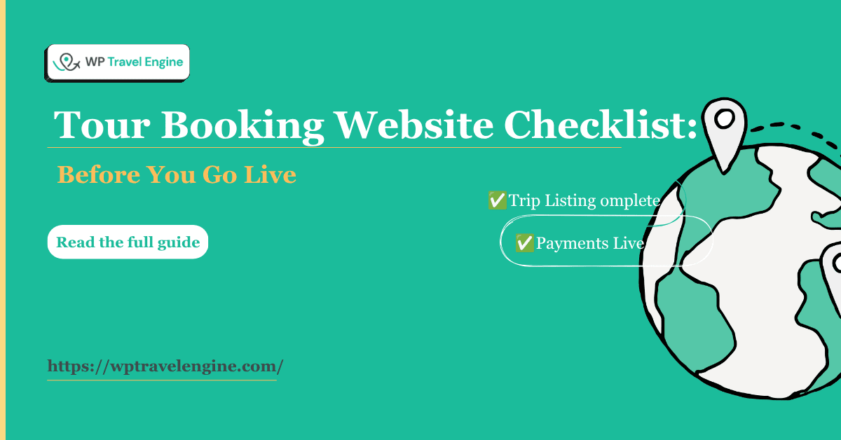 Tour Booking Website Checklist:
