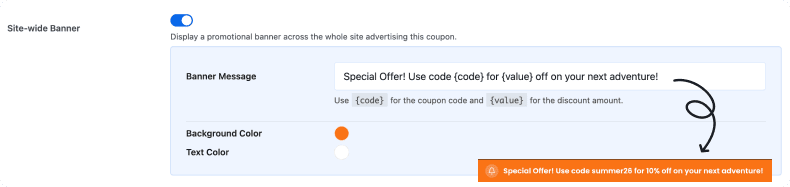 Site-wide Banner