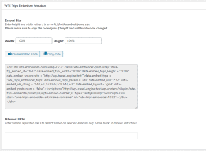 Trips Embedder - WP Travel Engine