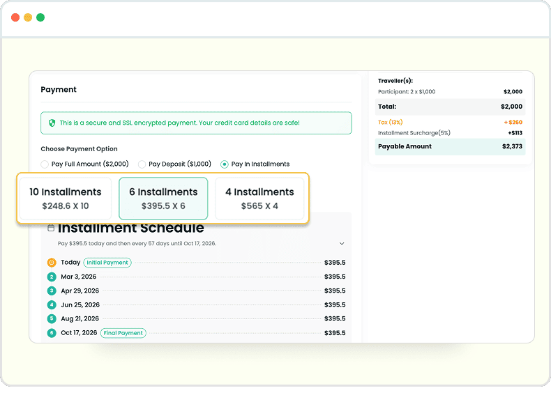 Offer Flexible Installment Plans