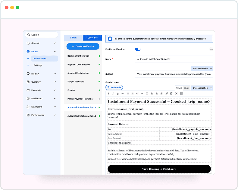 Stay Informed with Payment Notifications